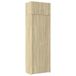 vidaXL Opbergkast Sonoma eiken 70 x 42,5 x 225 cm