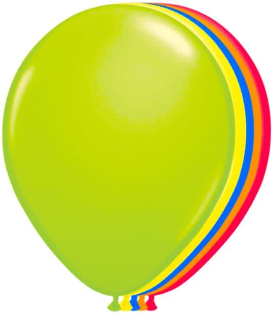 Folat Neon Ballonnen - 100 Stuks