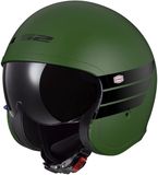 LS2 Helm Spitfire II Retro OF599 mat groen maat M