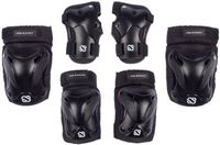 Nijdam Skate Beschermset Senior - Ink Shield - Zwart/Zilvergrijs - S