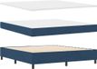 vidaXL Boxspringbed met hoofdeinde, Blauw, 180 x 200 cm, Stof