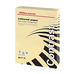 Office Depot Gekleurd papier A4 80 g/m² Crème 500 Vel