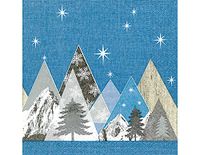 Peak Mountains papieren servetten, 33 x 33 cm, 20 stuks