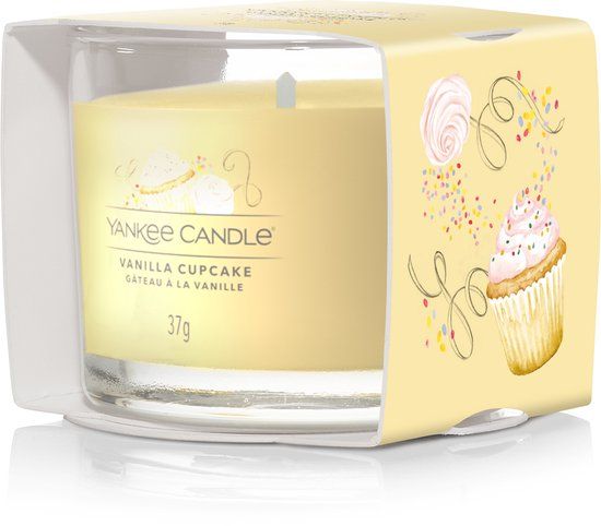 Yankee Candle Geurkaars Filled Votive Vanilla Cupcake - 4 cm / ø 5 cm