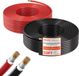 VEVOR Solar Kabelverlenging, 15,2 M Zwart & 15,2 M Rood, 10 AWG
