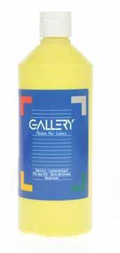 Gallery plakkaatverf flacon van 500 ml, lichtgeel