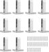 VEVOR Serre-clip 10 Stuks Vierkante Railsteun Argent