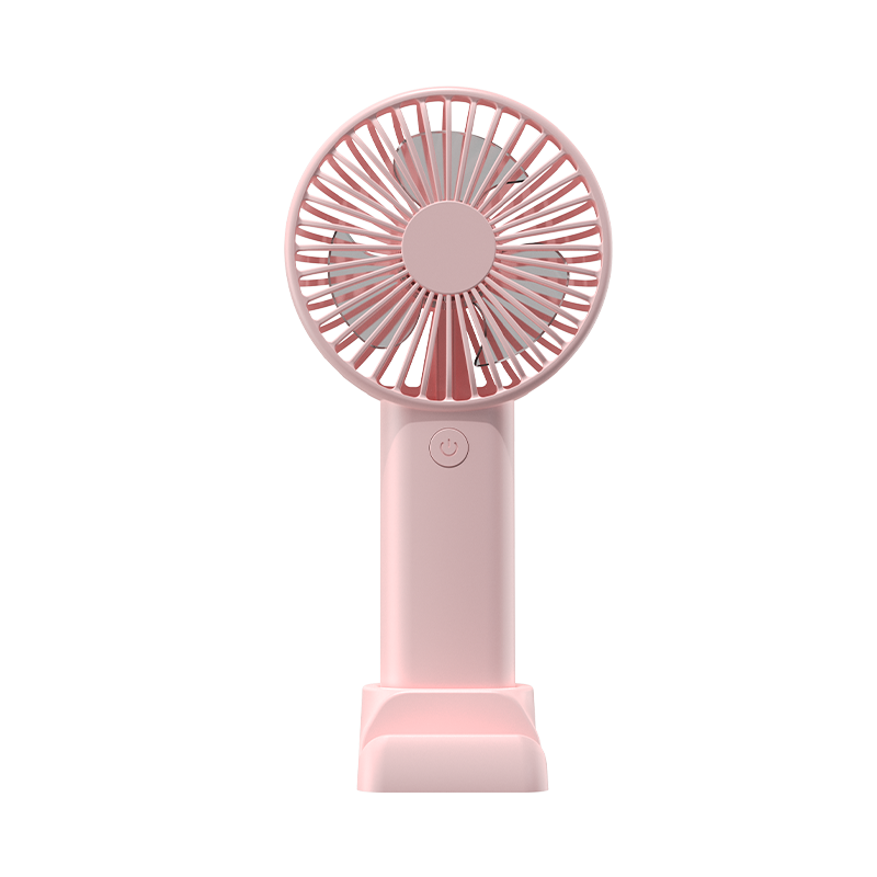 NONE UNICO 3W Draagbare Bureauventilator 400mAh Oplaadbare Handventilator met Telefoonhouder 3 Snelheden Sterke Wind USB C