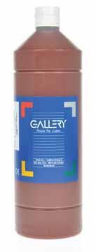 Gallery plakkaatverf flacon van 1000 ml, donkerbruin