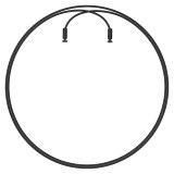 Velites Standard Earth 2.0 4 Mm springtouw met staalkabel zilver