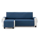 Maxifundas Maui Bankhoes voor chaise longue, gewatteerd, hoekdeel links, 200 cm, extra zacht, blauw