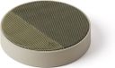 Lexon Oslo Energy Bluetooth Speaker and Charging Station - Light Grey/Green