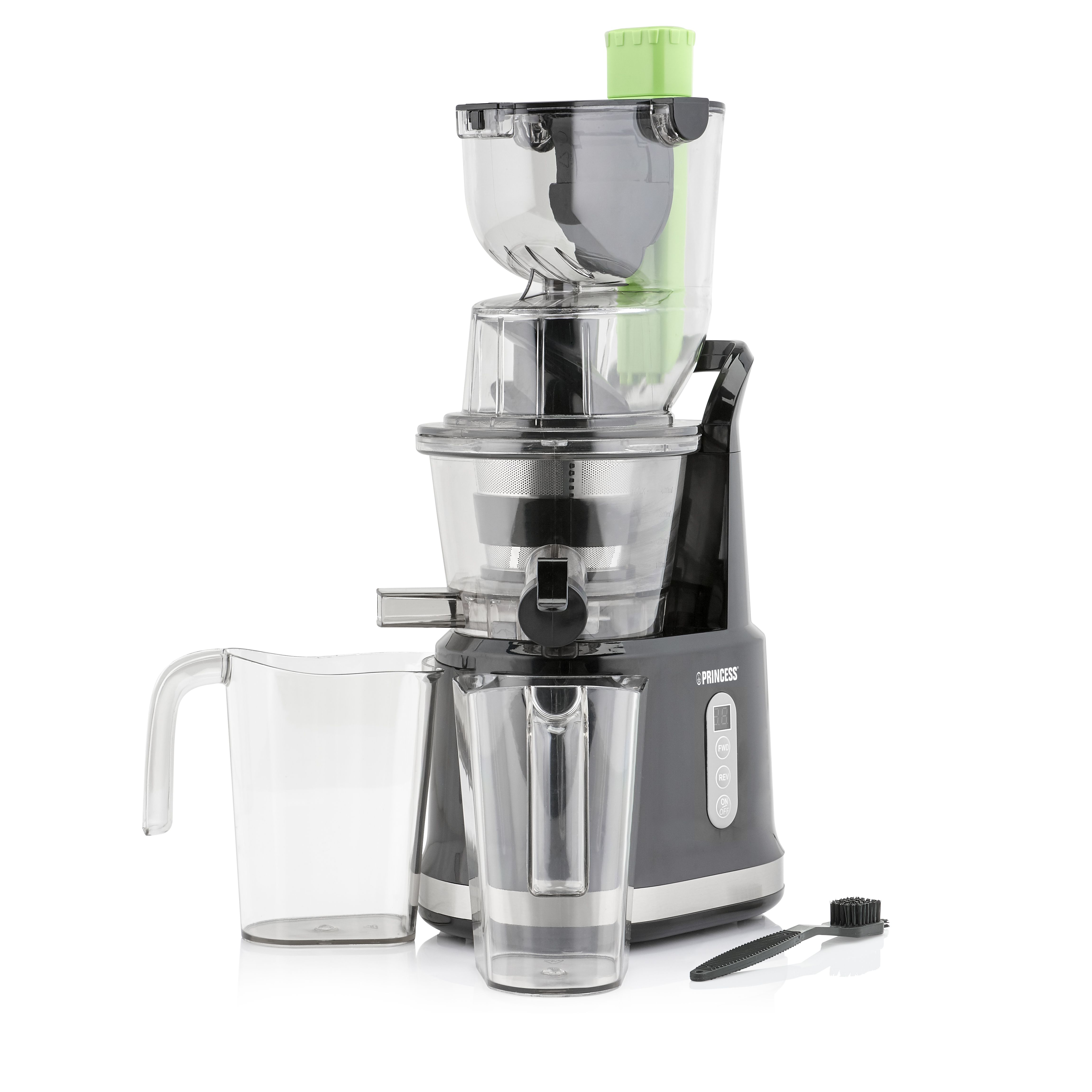 Princess 202045 Slow Juicer Easy Fill - Black/Silver