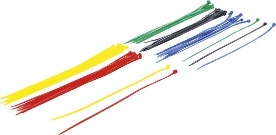 BGS 80771 - Assortiment de colliers plastique - 4,8 x 300 mm - 50 pièces