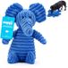 Zappi Co Blue Elephant pluche hondenspeelgoed met pieper
