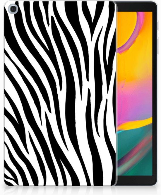 B2Ctelecom Samsung Galaxy Tab A 10.1 (2019) Tablethoesje Design Zebra