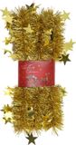 Cepewa Cepawa Kerstslingers - met sterretjes - goud - 200 x 6,5 cm