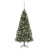 Prolenta Maison Exclusive Kunstkerstboom met verlichting, ballen en kegeltjes, 180 cm