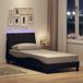 Maison Exclusive Hanko Sommier sans matelas marron foncé 80 x 200 cm tissu