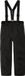 NAME IT - NKNSNOW10 PANT SOLID 1FO NOOS - Unisex Ski Pants - Black - 140