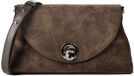 Coccinelle Leren schoudertas Nikla Suede Bim Handbag Fango / Fango donkergroen