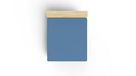 Premium Ranforce Premium Queen Fitted Sheet, 100% Cotton, 150 x 200 + 30 cm, 155 Thread Count, Blue