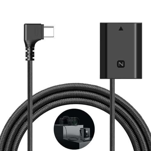 NEEWER Batterij USB C naar NP-FZ100, 8,2V Uitgang, Reservebatterij Compatibel met Sony FX3 FX30 ZV-E1 A1 A6600 A6700 A7III A7IV A7C A7CII A7CR A7RIII A7RIV A7RV A7SISIII A9 A9II, TC-FZ100