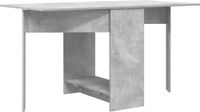 vidaXL Eettafel Bewerkt Hout Betongrijs Rechthoekig 138 x 70 x 73,5 cm