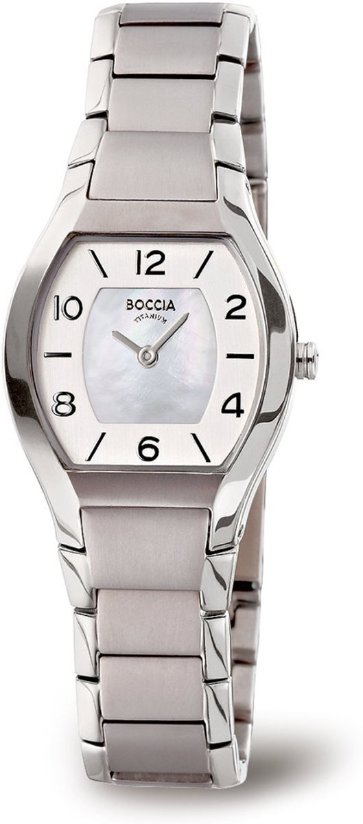 Boccia Titanium Boccia 3174-01 horloge dames - grijs - titanium