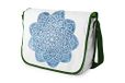 Bonamaison Digitaal bedrukte Messenger schooltas met kaki riem voor studenten, crossbody tas, koerierstas, schoudertas voor kinderen, meisjes, jongens, maat: 29x36 cm