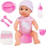 Bayer Design Pasgeboren pop Piccolina New Born Baby met accessoires