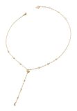 GUESS Sparks 16-18" Crystals Y Necklace Yellow Gold
