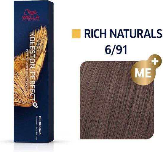 Wella Professionals Koleston Perfect Me+ Haarverf 6/91 Rich Naturals 60ml