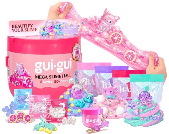 Gui-gui Spectron Gui Gui Mega Slime Haul - Maak 5 sprankelende, geurende slimes
