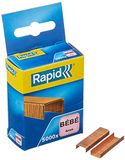 Rapid BEBE 11974685 Koperen nietjes, voor het nieten tot 15 vellen, te gebruiken met niettang, koperdraad, 15000 stuks