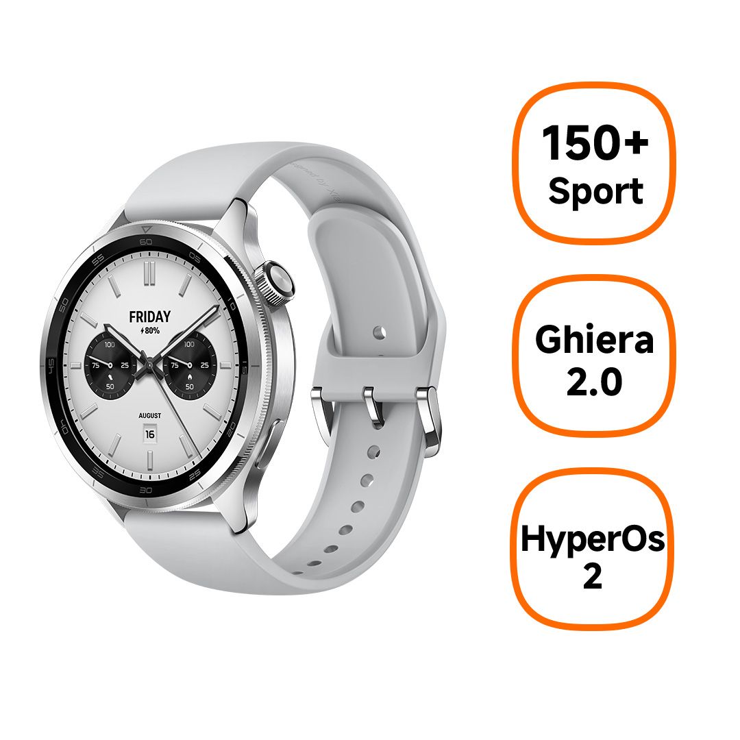 Xiaomi Watch S4 Smartwatch - 1.43" AMOLED - 466 x 466 - Zilver
