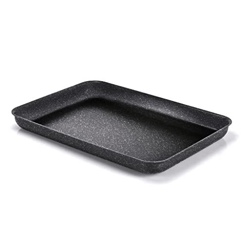 Moneta Etnea lage braadpan - 40 x 28 cm - zwart