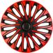 AutoStyle 4-Delige Wieldoppenset Soho 13-inch zwart/rood