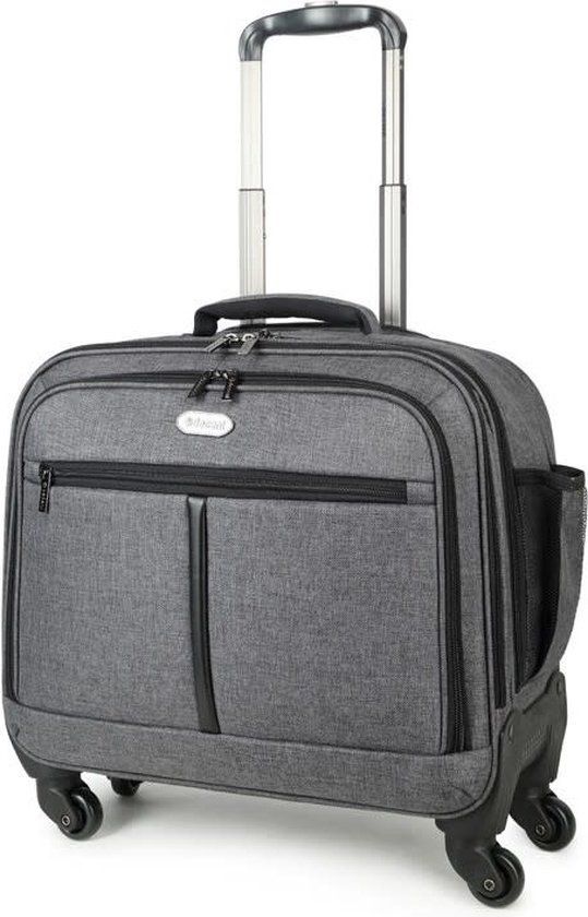 Decent Bellatrix Business Laptop Trolley - Grijs - Softcase - Handbagage
