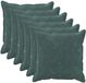 vidaXL - Kussensloop - 6 stuks - Zeeblauw - 80 x 80 cm - Katoensatijn