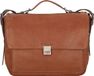 Harold's Ivy Lane Aktetas Leer 37 cm Laptopcompartiment - 17 inch - Cognac/Bruin