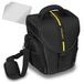 PEDEA DSLR-cameratas "Essex" met displaybeschermfolie voor Olympus E-M5 Mark II Pen E-PL8 E-PL9 / Canon EOS M50 / Nikon D5600 D7500 / Panasonic G9 G70 G81 GX8 / Fujifilm X-T3 X-T100, Gr. L geel
