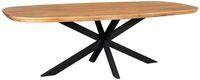 Merkloos / Sans marque Starfurn - Eettafel Madison - Bruin - 100x200x76 cm