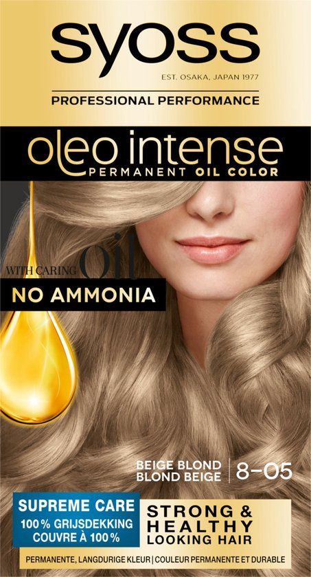 SYOSS Oleo Intense 8-05 Beigeblond - Permanente Haarverf - 1 stuk