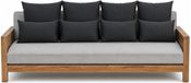 Anna Collection Banc/coussin de jardin set - intérieur/extérieur - 8x pièces - noir - En 2 tailles bas/haut