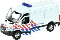 Welly Politie MERCEDES-BENZ SPRINTER PANEL VAN 43730HP Wit Metaal 1:34