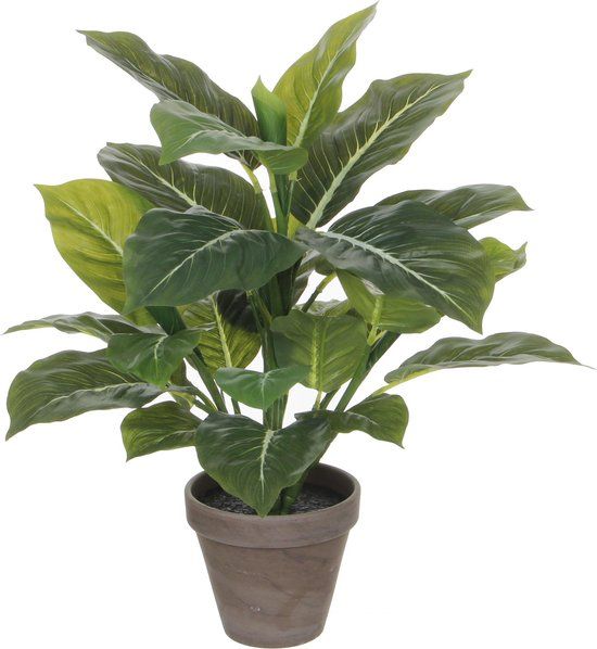 Mica Decorations Evergreen Kunstplant in Bloempot Stan - H49 x Ø40 cm - Groen