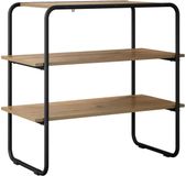 vidaXL Consoletafel Artisanaal eiken 80 x 41 x 75 cm Bewerkt hout