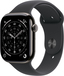 Apple Watch Series 11 42mm Titanium 5G Smartwatch - Black Rubber Band M/L