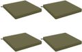 vidaXL 4-Piece Zitkussens SOEST Olijfgroen